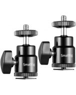 SmallRig 2059 1/4 Camera Cold Shoe Mount Ball Head, 2 pack